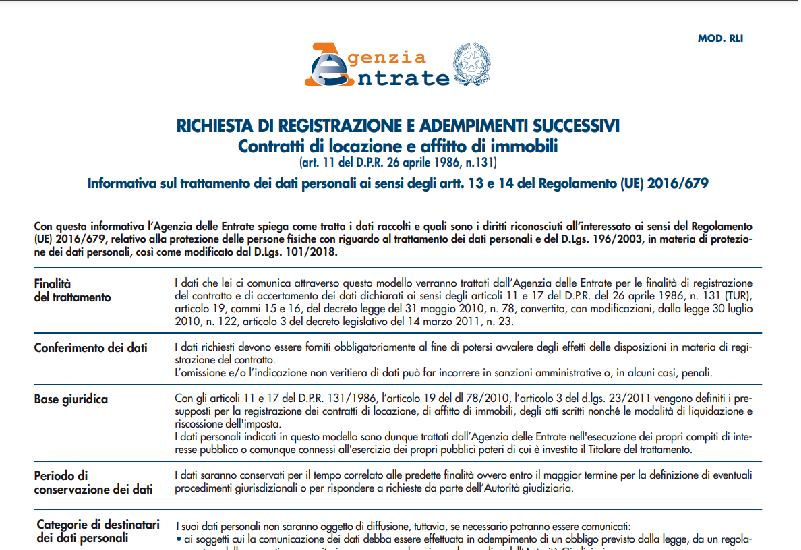 Modello RLI