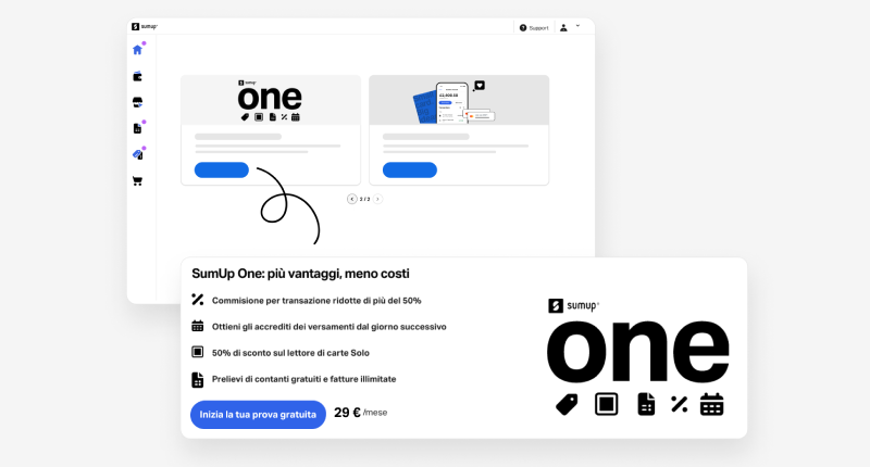 SumUp One: come funziona, quanto costa l’abbonamento e cosa offre