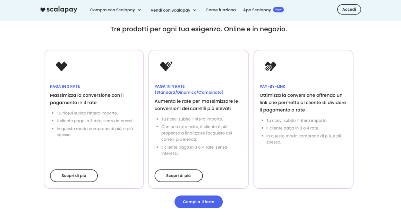 Metodi di pagamento