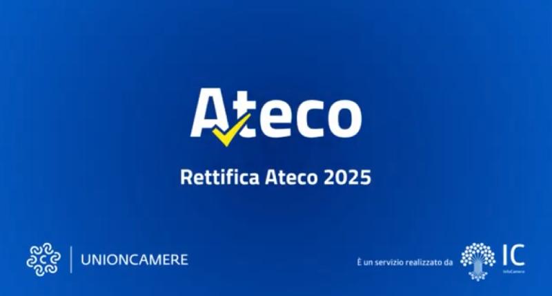 Fino al 30 novembre si può chiedere la rettifica dei codici ATECO 2025, ecco come