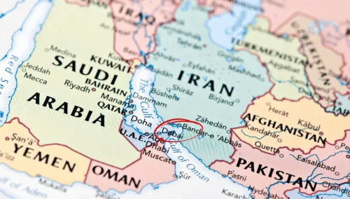 Mappa geopolitica Stretto di Hormuz blocco navale 2026